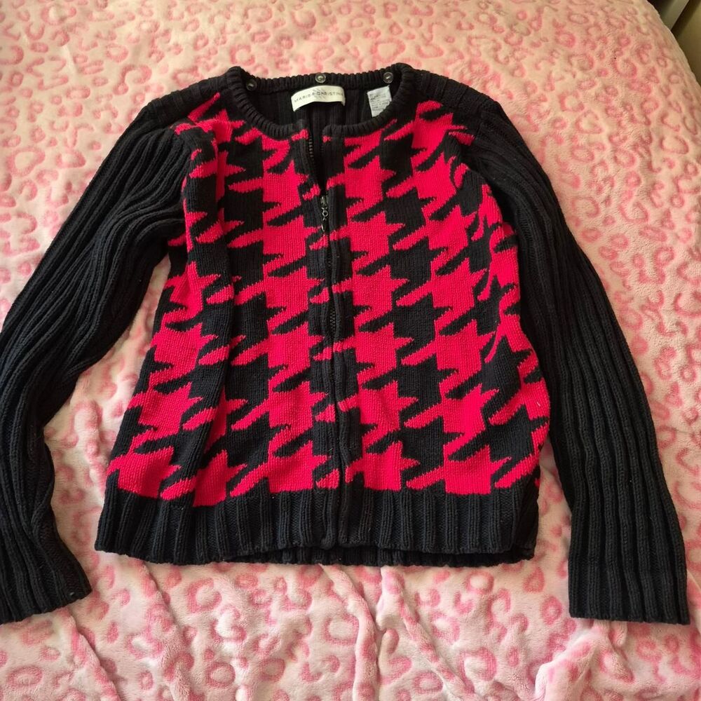 Unbranded Women's Black and Red Jumper